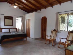 One of the spacious bedrooms at Villa Las Palmas